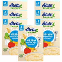Alete Milchbrei Früchte Und Magermilchjoghurt 7x 400g Ab Dem 6. Monat
