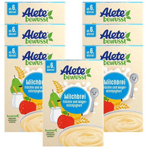 Alete Milchbrei Früchte Und Magermilchjoghurt 7x 400g Ab Dem 6. Monat