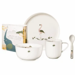 ASA Selection Kindergeschirrset 5-teilig Fiona Weiß Glänzend