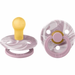 BIBS® Schnuller Colour Tie Dye - Heather & White 0-6 Monate, 2 Stk.