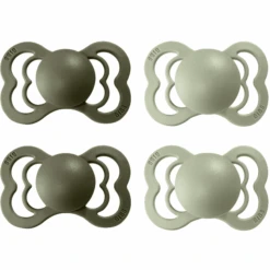 BIBS® Schnuller Supreme Sage / Hunter Green Silikon 6-36 Monate, 4 Stk.