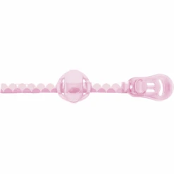 Chicco Schnullerband Mit Saugerschutz, Clip Und Klettband In Pink