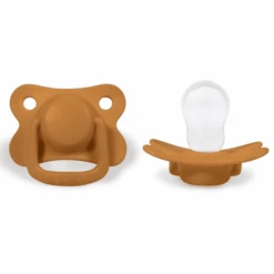 Filibabba Schnuller +6 Monate Golden Mustard, 2 Stück