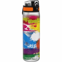Ion8 Trinkflasche Auslaufsicher, Schlank, Farbenmix, 500 Ml
