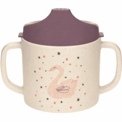 LÄSSIG Trinklernbecher Mit Henkel Little Water Swan