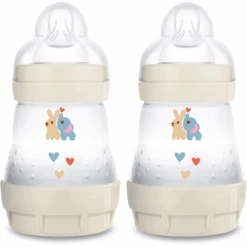 MAM Babyflasche Easy Start Anti-Colic 160 Ml, 0+ Monate, Elefant, 2 Stück