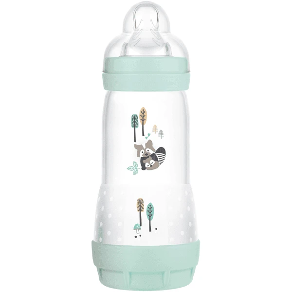 MAM Babyflasche Easy Start Anti-Colic, 320 Ml Ab 4+ Monate, Waschbär
