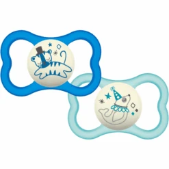MAM Schnuller Air Night 16+ Monate Silikon Tiger/ Robbe