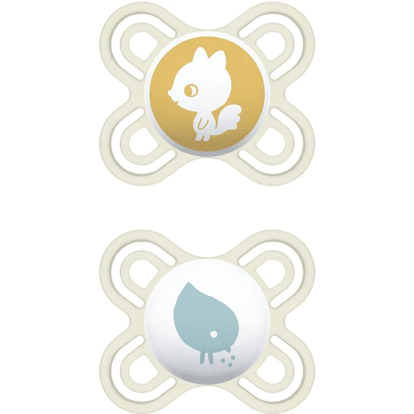 MAM Schnuller Perfect Start Aus Silikon 0 - 2 Monate, Eichhörnchen/Küken