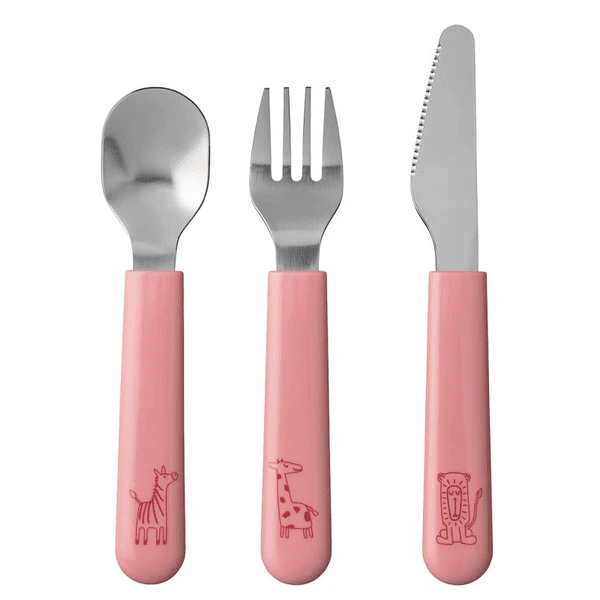MEPAL Kinder-Besteckset Mio 3-teilig - Deep Pink