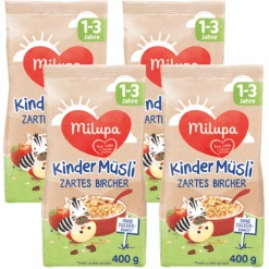 Milupa Kindermüsli Bircher 4 X 400 G Ab Dem 1. Jahr