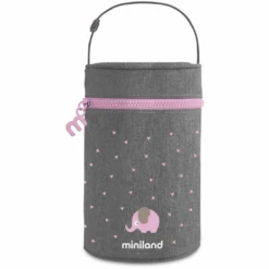 Miniland Isolier-Doppeltasche Thermibag Rose 700ml