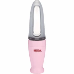 Nuby Nûby Spezial-Fütterlöffel Aus PP Mit Fütterbehälter Aus Silikon 90 Ml In Pink