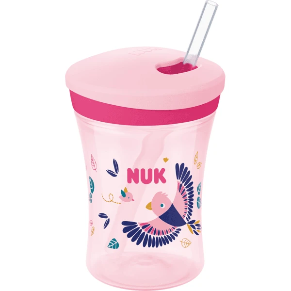 NUK Trinklernbecher Action Cup, Color Change, Rosa