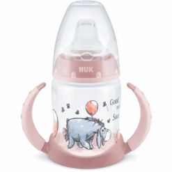 NUK Trinklernflasche First Choice Disney Winnie Puuh 150 Ml, Rosa