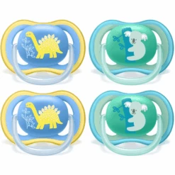 Philips Avent Schnuller Ultra Air SCF349/11 18m+ 4 Stück Dino/Koala