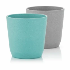Reer Becher Growing 2er-Set, Blau/grau