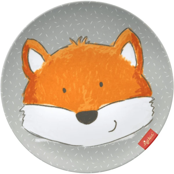 Sigikid® Melamin-Teller Fuchs Grau