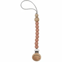 The Cotton Cloud Schnullerkette Aus Silikon Round Blush