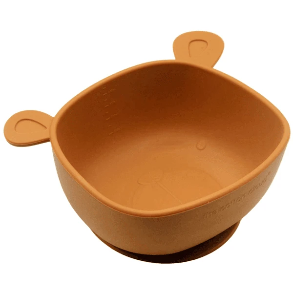 The Cotton Cloud Schüssel Mit Saugfuß Silikon Lili Der Bär, Cinnamon