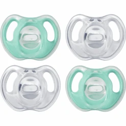 Tommee Tippee Schnuller Silikon, 0 - 6 Monate, 4er Set