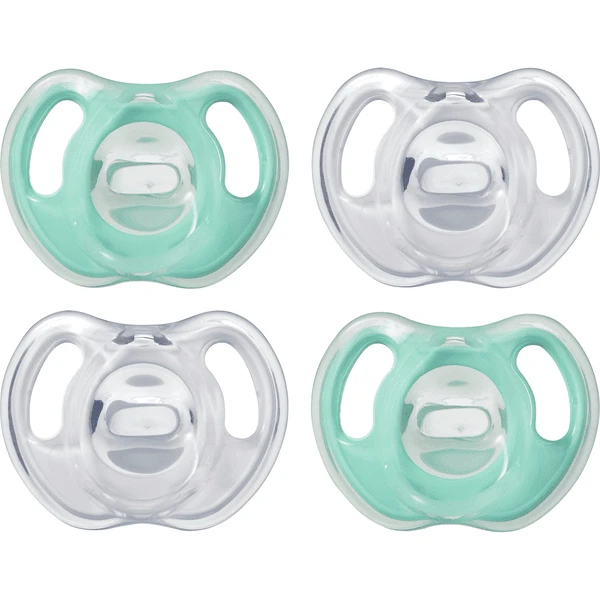Tommee Tippee Schnuller Silikon, 0 - 6 Monate, 4er Set